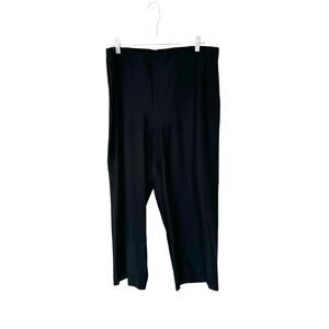 New with Tags Eileen Fisher Black Pull‎ On Stretch Straight Cropped Pant Size XL
